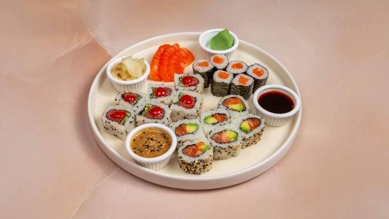 Assorted sushi platter — sushi in Brick Lane at Kuuki Sushi 9 - Shoreditch